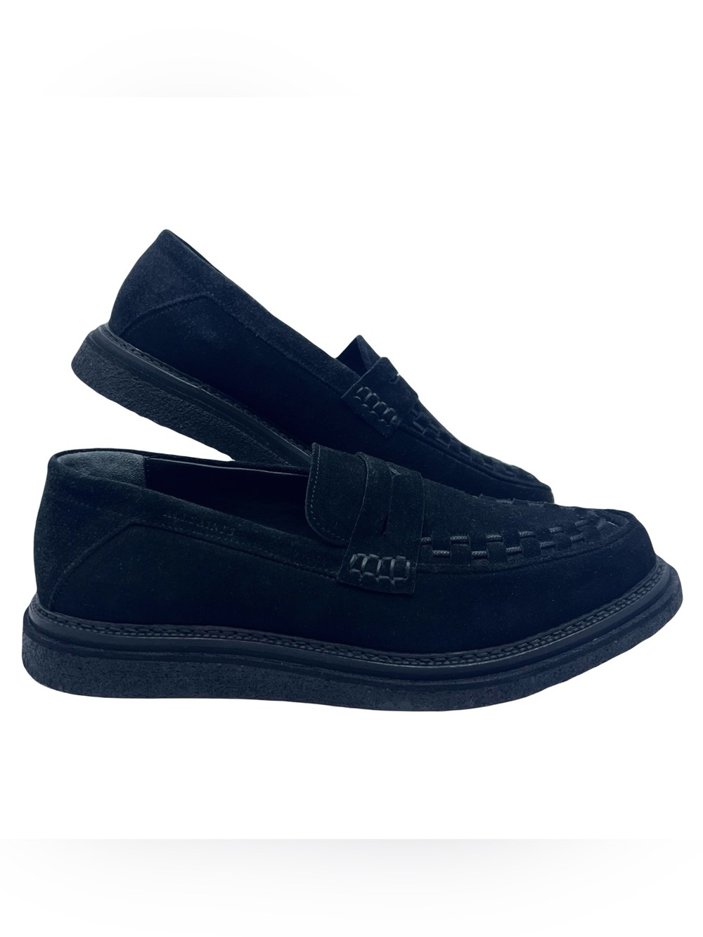 AllSaints Max Suede Loafers | Black | Men’s Size 43